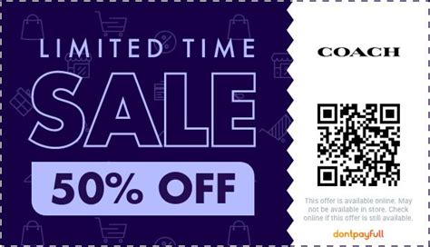 coach discount from first order